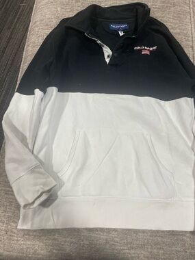 Polo by Ralph Lauren Polo Sport Two-Tone Pullover - Black & White